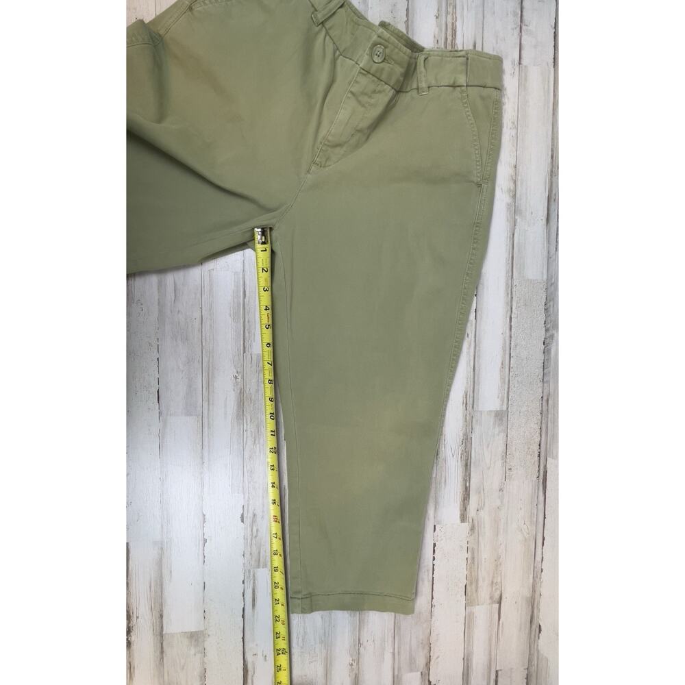 Coldwater Creek Womens Green Capri Pants Size 14P Expandable Waist - Picture 7 of 7